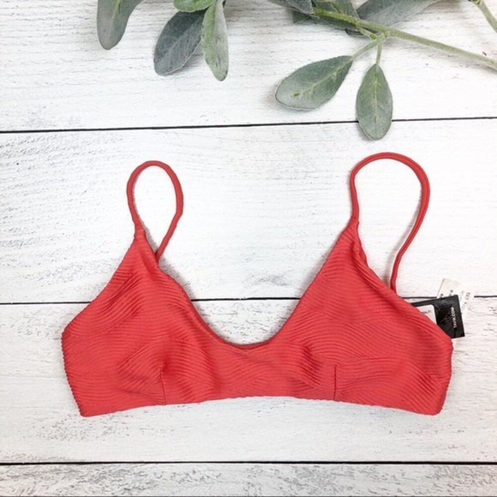 Tavik XS Nahla Bralette Bikini Top Textured Camillia
